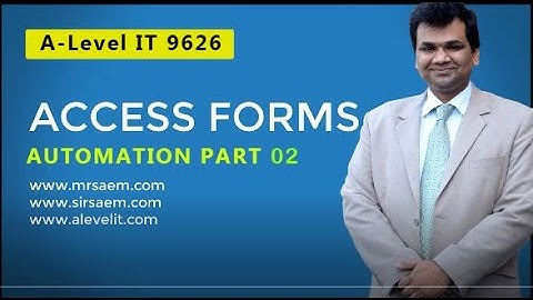 A-Level IT 9626 Advance Database