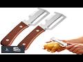 Multi Functional Vegetable Peeler for Kitchen Ultra Sharp Stainless Steel Blade with Wooden