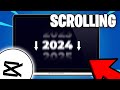 CapCut Scrolling Timeline Animation Tutorial For Beginners