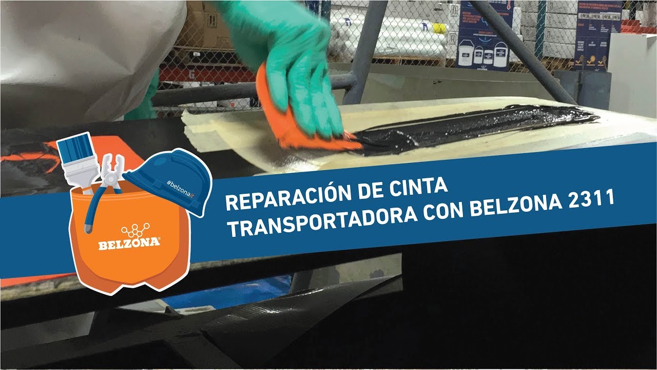 Reparación cinta transportadora con Belzona 2311 - YouTube