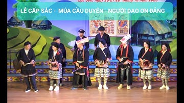 Phần thi xã Yên Nghiệp - Liên hoan nghệ thuật dân gian các dân tộc thiểu số huyện Lạc Sơn năm 2023