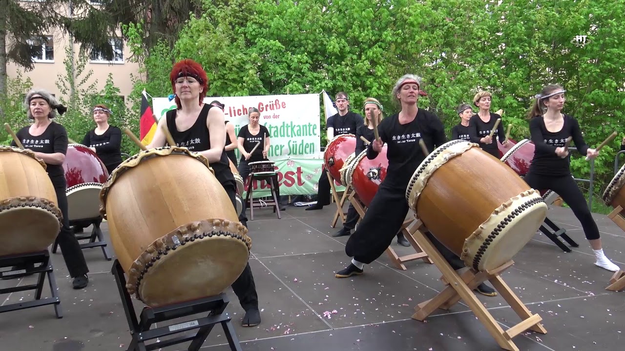 Iki iki TAIKO "Japanisches Trommeln in Berlin"  生き生き太鼓 -Kirschblütenfestival 2019 Hanami