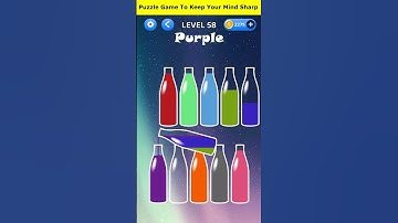 Water Color Sort Level 58 Walk-through Solution iOS/Android #shorts #youtubeshorts #puzzle #ytshort