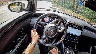 2022 Hyundai Tucson N Line [1.6 T-GDI HEV 230HP] |0-100| POV Test Drive #939 Joe Black