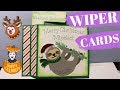 Christmas & Halloween Wiper Cards with Cricut