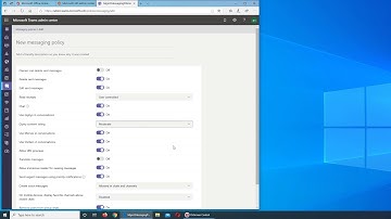 11 - Microsoft Teams Messaging Policies