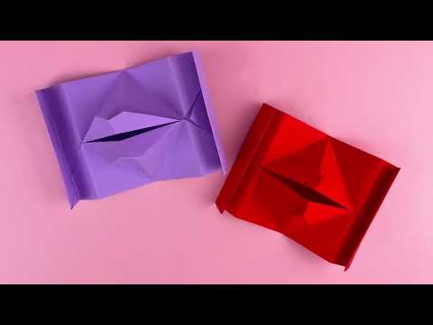 💋😂 How to Make Fun Moving Lips Origami!