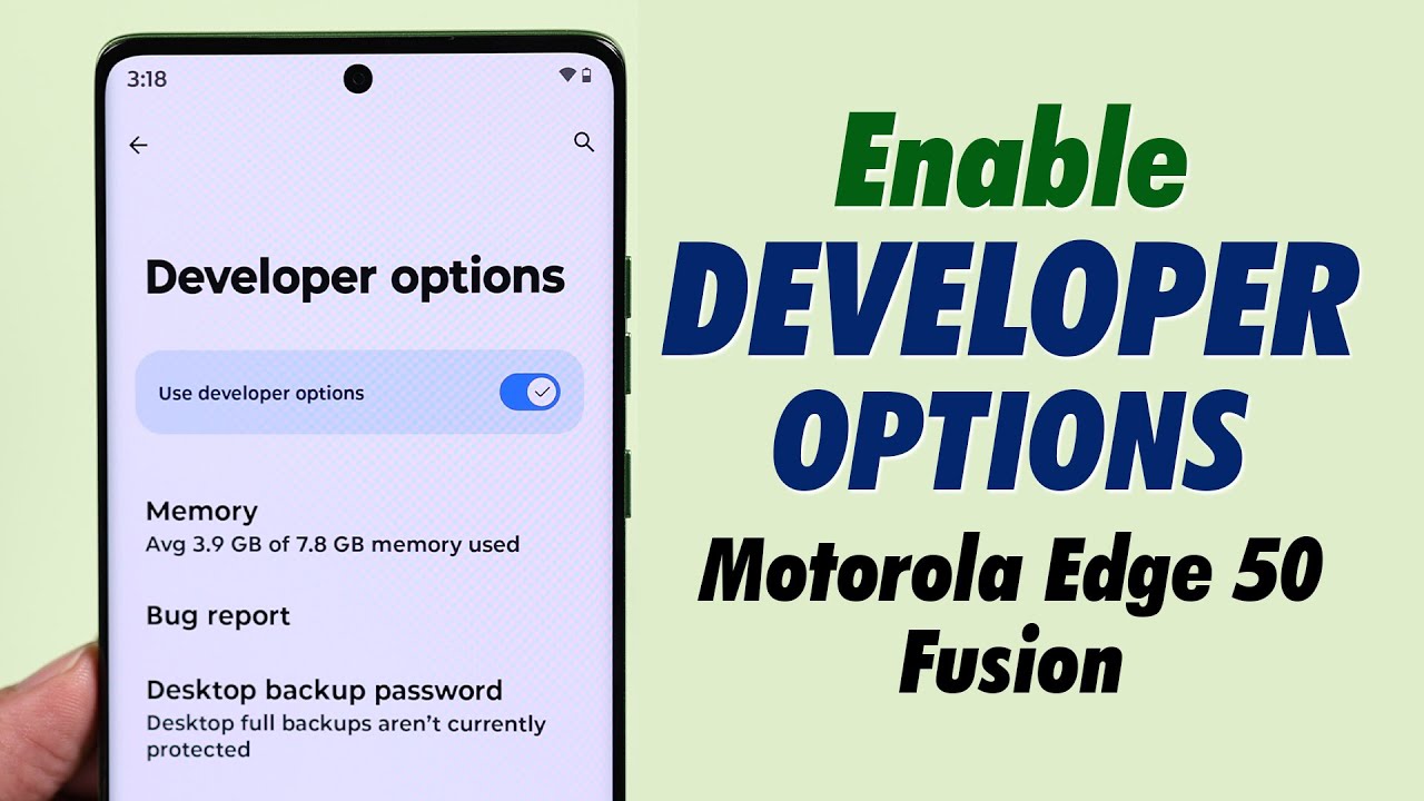 Developer Options on Motorola Phone - How to Enable! - YouTube