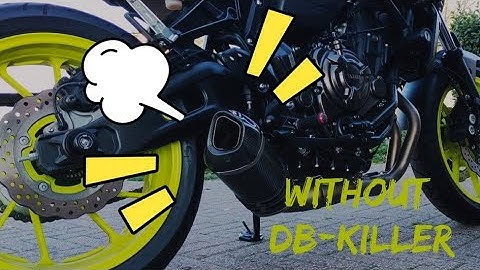 YAMAHA MT-07 Termignoni Incredible sound W/O DB-KILLER!