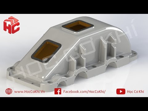 Video [hoccokhi] Hướng dẫn vẽ nắp hộp giảm tốc trên... - YouTube