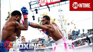 Jaron Ennis KOs Custio Clayton & Calls Out Errol Spence Jr. Who Was Ringside | SHOWTIME  BOXING