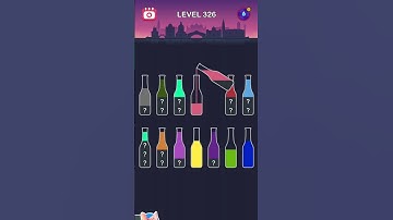 Water Short Level 326 Tutorial #games #watercolorsortgameplay #gamer #watercolorsortgame #puzzle