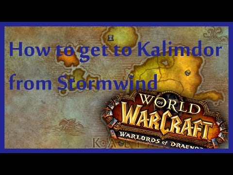 How to go to Kalimdor from Stormwind