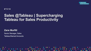 Sales @Tableau | Supercharging Tableau for sales productivity