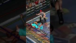 Fire Pro Wrestling World- Goh Vs Wonder Woman Using Body Scissors Hold