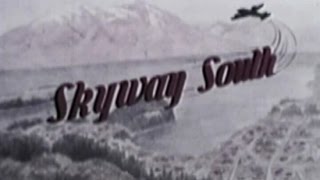 Skyways South - NAC ad for new flights to Queenstown 1956