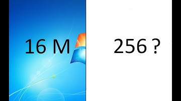 How does Windows 7 look like in 256 colors?