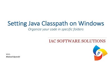 Setting Java Classpath on Windows
