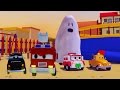 La Super Patrulla: camin de bomberos y patrulla de polica, y el Fantasma en Auto City | HALLOWEEN