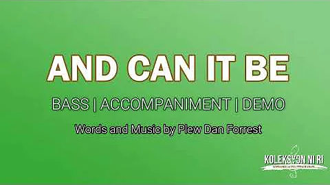 And Can It Be | Bass | Piano