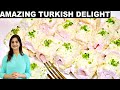 Authentic Turkish Delight Recipe  सिर्फ 2 कप दूध से 15 Min में बनाये ऐसी अनोखी मिठाई Instant Dessert