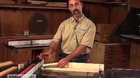 Table Saw Measuring Using a Stop Block
