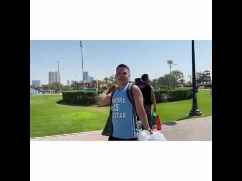 Going home after swimming at AL Mamzar Beach Park Dubai