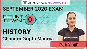 Chandra Gupta Maurya की पूरी जानकारी | History | Target NTA-UGC NET 2020/2021 | Puja Singh