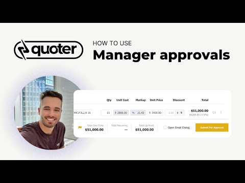 Manager Approvals | Quoter