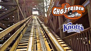 2025 GhostRider Roller Coaster On Ride Front Seat POV Knott's Berry Farm