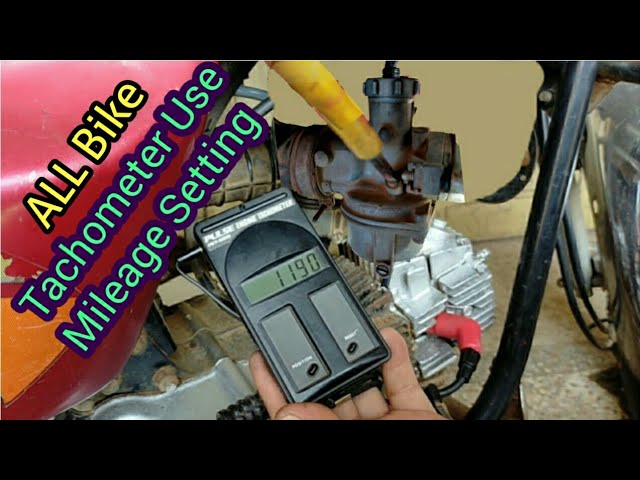 Carburettor air screw adjust and idling screw adjust with pulse engine  tachometer 