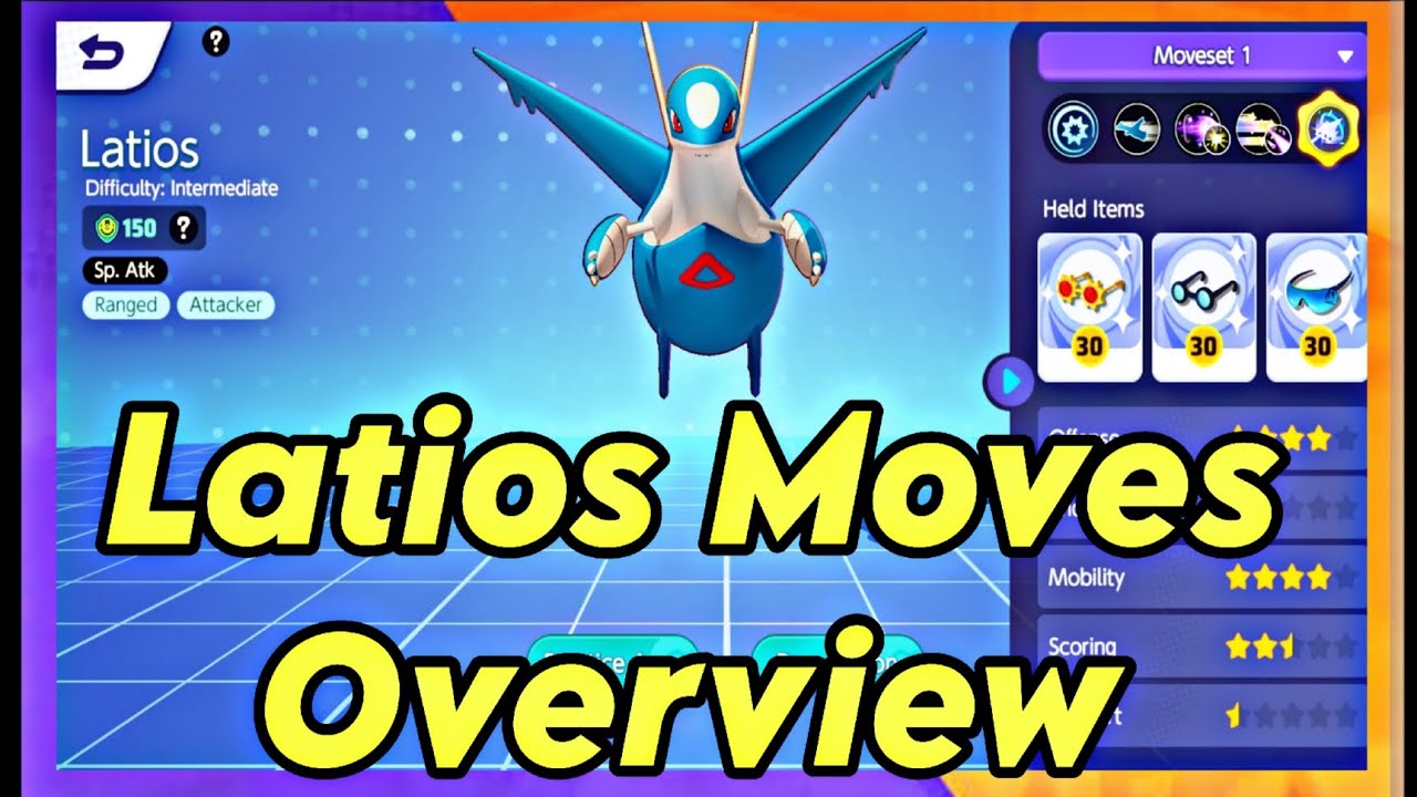 Latios Pokemon Moves Overview | Pokemon Unite | Gameplay Station 