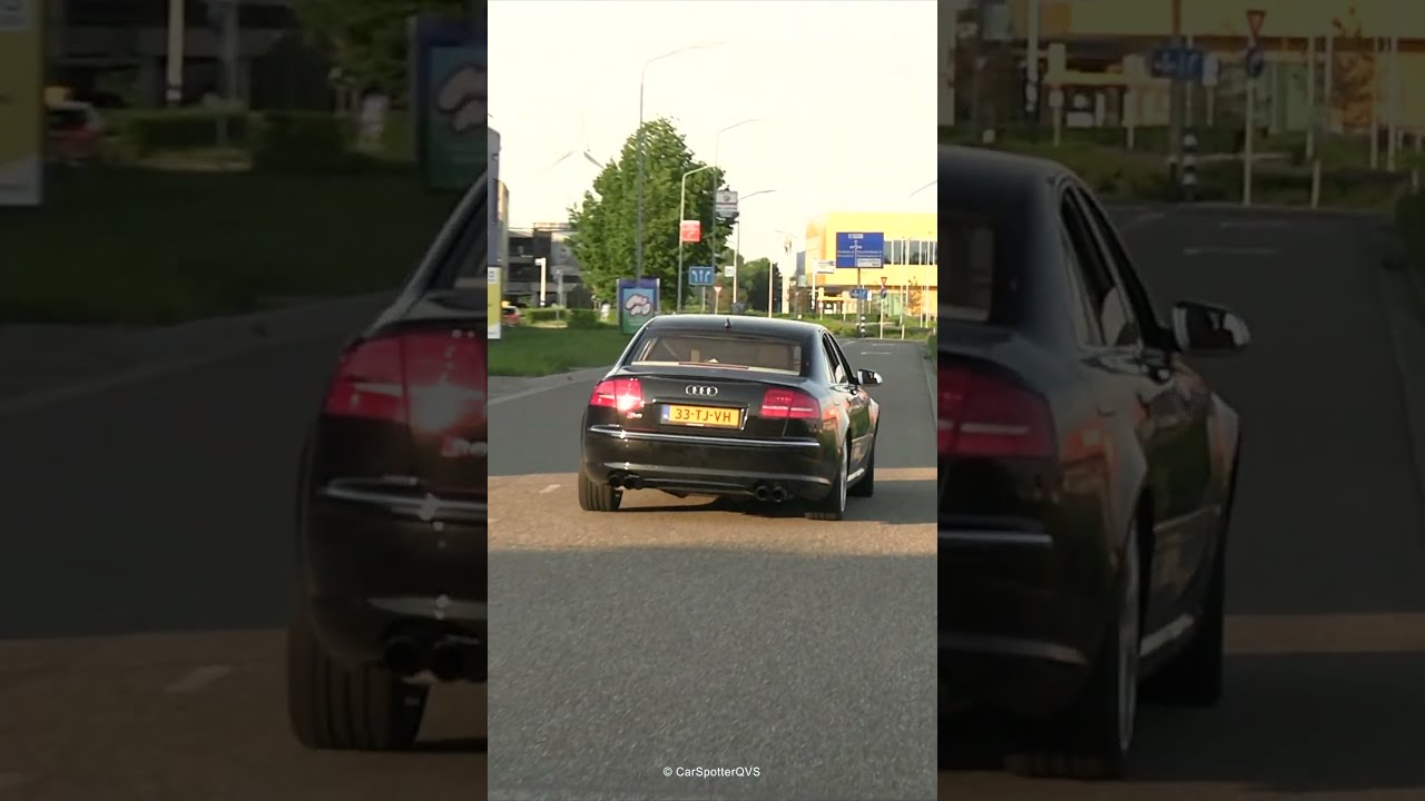 Straight Pipe Audi S8 D3 With The Lamborhini V10 