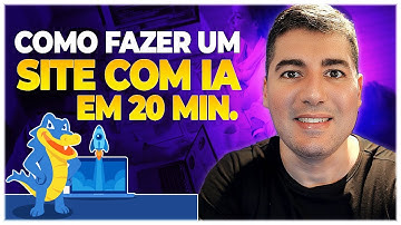 CRIAR UM SITE EM 20 MINUTOS COM INTELIGÊNCIA ARTIFICIAL | PASSO A PASSO #hostgator