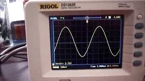 Microcontroller sine wave generation experiment