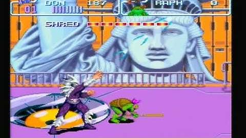 Turtles in Time - Walkthrourgh - Scene 10 - Technodrome The Final Shell-Shock
