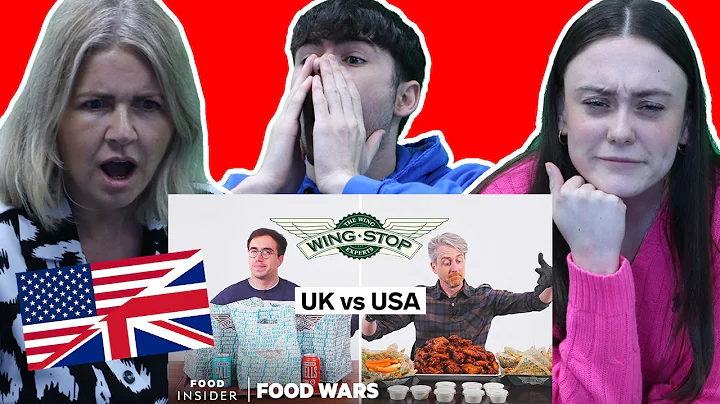 BRITISH FAMILY REACTS! UK VS USA WINGSTOP | FOOD WARS