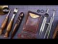 Leather Wallet Making | Money clip wallet | how it's made | DIY | atolye