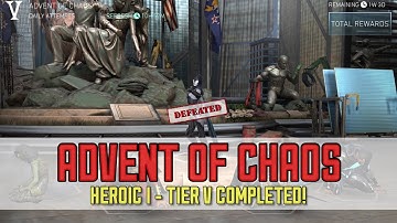 Injustice 2 Mobile | Advent of Chaos - Heroic I Completed! Boss Raven Defeated!