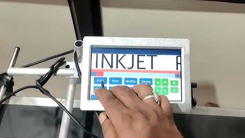 5INCH DISPLAY WITH BATCH CODING AND 8 INCH CONVEYOR MACHINE #batchcodingmachine #codingmachine