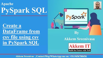 Create a DataFrame from csv file using csv in PySpark SQL