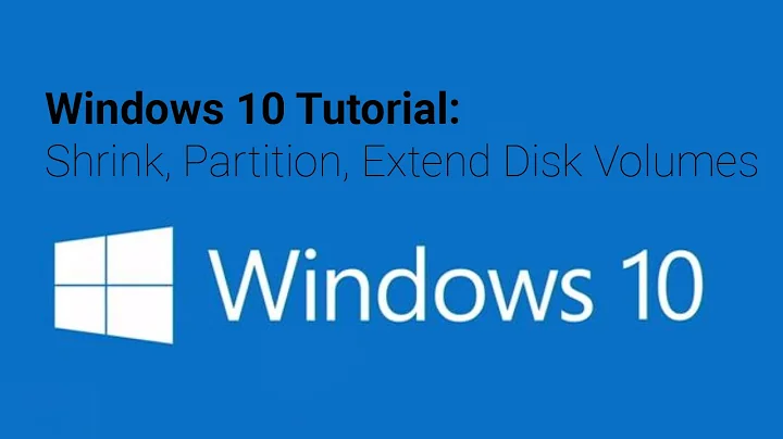 Windows 10 Tutorial: Shrink, Partition, Extend Disk Volumes