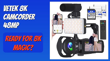 REVIEW (2025): VETEK 8k Camcorder 48MP. Features