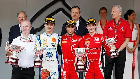 Lando Norris - Podium after Sprint race in Monaco - F2 2018