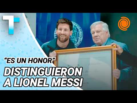 Messi received an honorary doctorate from the UBA before his farewell to the National Team