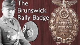 The Brunswick Rally Badge Abzeichen Vom Sa Treffen Braunschweig 1931 Of The Nsdap
