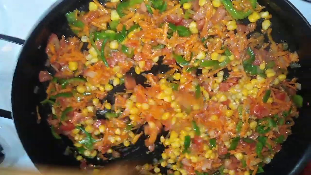 معكرونة بالخضار والجبنة 🧀🍝  وصفة سهلة وسريعة