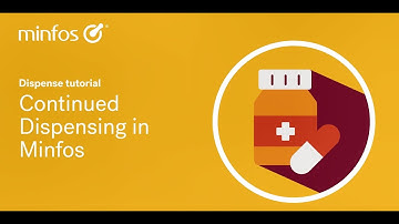 Dispense a drug as a continued dispensing supply in Minfos