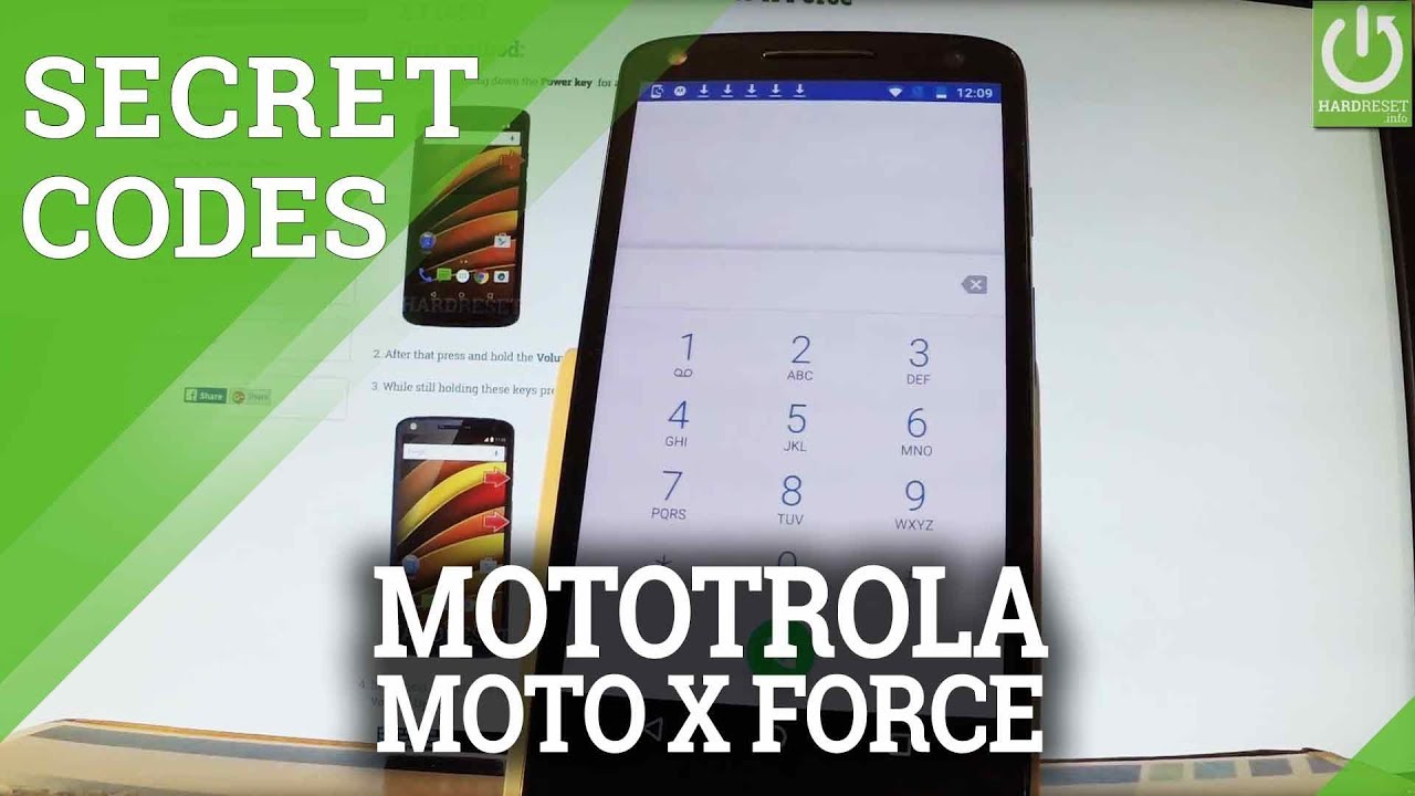 Secret Codes in MOTOROLA Moto X Force Advanced Settings / Tircks