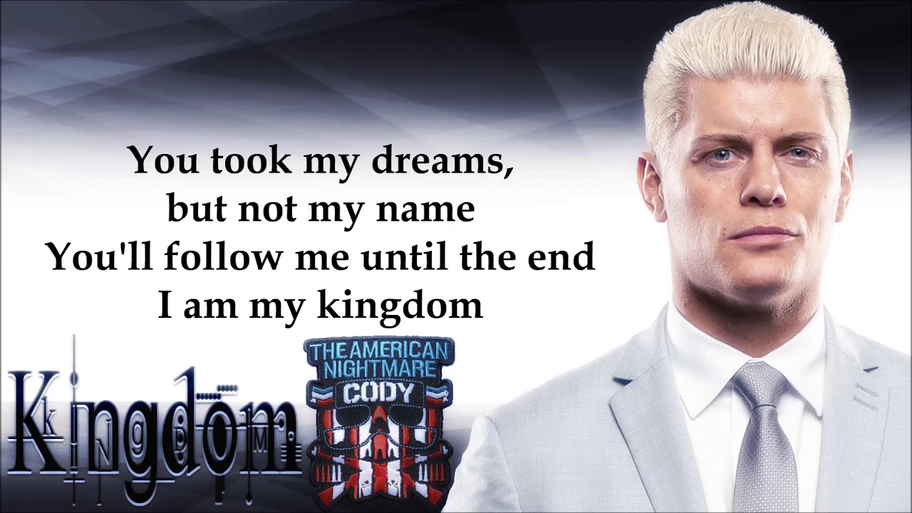 Kingdom - Cody Rhodes AEW Entrance Theme |  AEW Music
